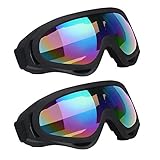 Vicloon Skibrille, 2 Stück Ski Snowboard Brille, UV-Schutz Goggle,...