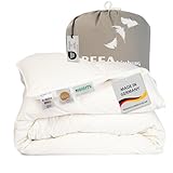 BEFA SOFT Made in Germany Daunendecke 155x220 cm aus 90% Federn und 10%...