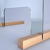 SARAR Spuckschutz aus 8mm echtes SICHERHEITSGLAS - (B) 150 cm x (H) 70 cm...