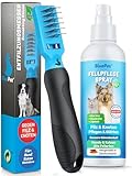 BluePet Entfilzungsspray + Entfilzungskamm für Hunde & Katzen I Entfernt...