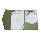 MillaSaw Einladungskarten für Hochzeit, 25 Stück, Geburtstagseinladungen,...