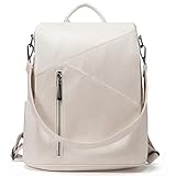 molshine Anti-Diebstahl Rucksack aus veganem Leder, modisch Lässige Tasche...