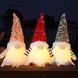 KQWVZ 3 Stück Weihnachtswichtel Figuren LED, Weihnachtswichtel Beleuchtet,...