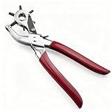 LxsNyvantic Lochzange,Lochzange Für Leder,Roter Griff...