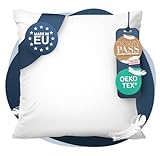CALMONT 3-Kammer Daunenkissen 80x80 I flauschig & Allergiker geeignet I...