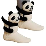 3D-Stricksocken Mit Tieren, Handgehäkelte Tiersocken, Dicke Socken mit...