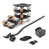 ONEON Möbel Transportrollen Set, und Möbelheber für Schwere Möbel,...