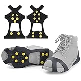 10 Schuhspikes Anti Rutsch Schuhspikes, Schuhkrallen Stretch Schuhe Spikes...