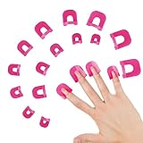 WeddHuis 26pcs Nagellack Schablone,Wiederverwendbar Nägel Edge...