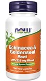 Now Foods Echinacea & Goldenseal Root (Gelbwurz), 225/225mg, 100 vegane...