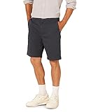 Amazon Essentials Herren Shorts, Klassischer Schnitt, 23 cm, Marineblau,...