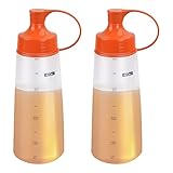 wangjiangda 2 Stück Quetschflasche Backen, 14oz Flaschen für Saucen,...