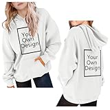 Personalisierte Hoodie Mädchen Kapuzenpullover Selbst Gestalten Sweatshirt...