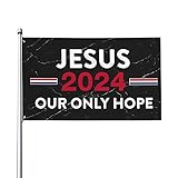 3x5 Fuß Flaggen Jesus-2024-Unsere-einzige-Hoffnung-Geschenk-Flagge...