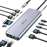 Docking Station USB C Triple Display Dockingstation Dual HDMI Displayport,...