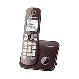Panasonic KX-TG6811GA DECT Schnurlostelefon (strahlungsarm, Eco-Modus GAP...