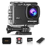 Apexcam M80Air mit 64G Karte Action Cam 4K60FPS 64MP WiFi Sportskamera...