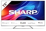 SHARP 75GP7265E Quantum Dot Google TV 189 cm (75 Zoll) 4K Ultra HD QLED...