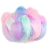 AOOTE Bunte Federn,100 Stück Bastelfedern,6~12cm,Weich Federn,Deko...