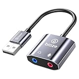 biaze Y65 Externe Soundkarte USB Adapter Audio Stereo Adapter External...