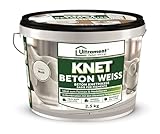 Ultrament Knet Beton Weiß 2,5 kg | modellierbare Beton‑Knetmasse für...