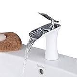 Waschtischarmatur Wasserfall Wasserhahn Bad Mischbatterie Modern Einhebel...