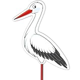 Storch zur Geburt Baby I 105 cm Geburtsstorch I wetterfest für draußen I...