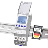 Digitale 2 Kanal Zeitschaltuhr [TPW2] für Hutschiene zum Einbau im...