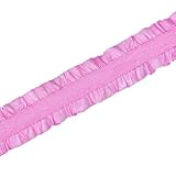 Anevous 10 Yards Elastische Rüschenborte,2,5 cm Breit,Doppelseitiges...