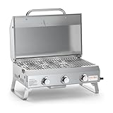 Onlyfire 3 Brenner Tragbarer Gasgrill | Tischgasgrill mit Grillrost | 7Kw |...