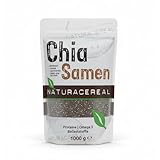 Naturacereal Chia Samen 1kg – Reich an Omega-3, Ballaststoffen & Quelle...