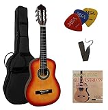 1/4 GITARRE - KONZERTGITARRE IM SET - KINDERGITARRE - CLASSIC - SUNBURST -...