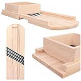 KADAX Gemüsehobel aus Holz, Krauthobel mit 3 scharfen Edelstahlklingen,...