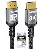 Sniokco 10K 8K HDMI 2.1 Kabel 2Meter, Zertifiziert 48Gbps Ultra High Speed...