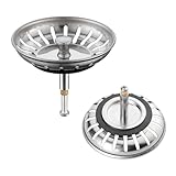 Dreamil Spülbecken Siebkörbchen 82mm Edelstahl Abflusssieb mit...