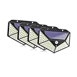jojofuny 1Stück Solar Wandleuchte Mit Bewegungsmelder LED Für Garten...