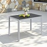 Clevich Gartentisch Wetterfeste, 110x70cm, Outdoor-Esstisch,...