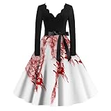 Generisch Halloween Kostüm Damen Vampir Kleid Pirat Fledermaus Dress Braut...