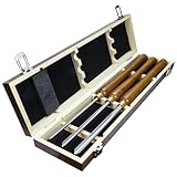 DEEFIINE Drechseleisen Set, HSS Drechselmesser im Holzkoffer,...
