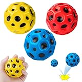 OSDUE 3PCS Jumping Ball, Space Ball Super High Bouncing Bounciest...