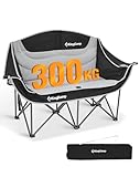 KingCamp Campingstuhl Faltbar für 2 Personen, Camping Sofa Couch Klappbar...