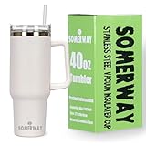 Somerway 1182ml 40oz Kaffeebecher to Go, Doppelwandiger Edelstahl Vakuum...