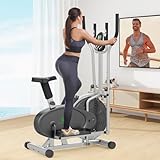 Crosstrainer, 2 in 1 Crosstrainer & Heimtrainer mit Sitz, LCD Monitor,...