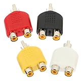 EPIGEIST 4 Stück RCA Y Adapter Audio Video Splitter Kabel Stecker Buchsen...