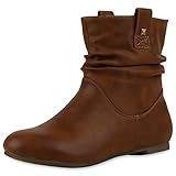 SCARPE VITA Gefütterte Damen Schlupfstiefel Nieten Stiefeletten...