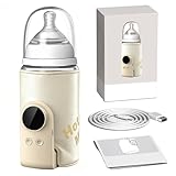 Flaschenwärmer Baby Unterwegs, Tragbarer Fläschchenwärmer Unterwegs mit...