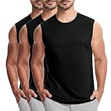 KOG 3er Pack Unterhemd Herren Tank Top Sport Tanktop Sommer Muskelshirt...