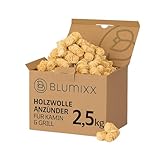 Blumixx Kaminanzünder Holzwolle Anzünder 2,5 kg - ca. 250 STK. -...