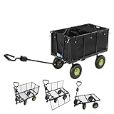 TRUTZHOLM Bollerwagen herausnehmbare Plane bis 550kg belastbar Handwagen...