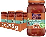 BEN’S ORIGINAL Sauce Süß-Sauer Ohne Zuckerzusatz, 6 Gläser (6 x 395 g)